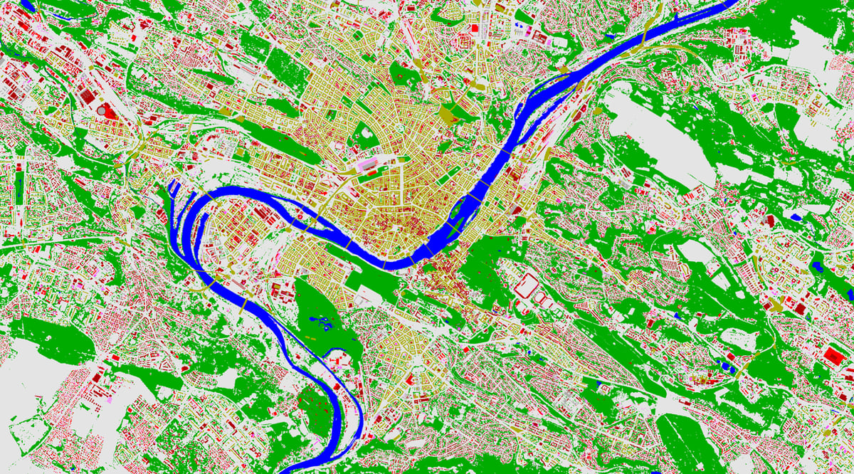 LULC-map-Praha 1