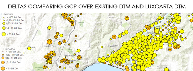 USING GCP TO CALCULATE DEVIATIONS TO GROUND TRUTH REFERENCE