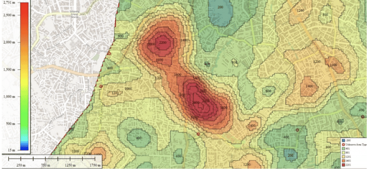 Figure 6 – Population/Density maps 
