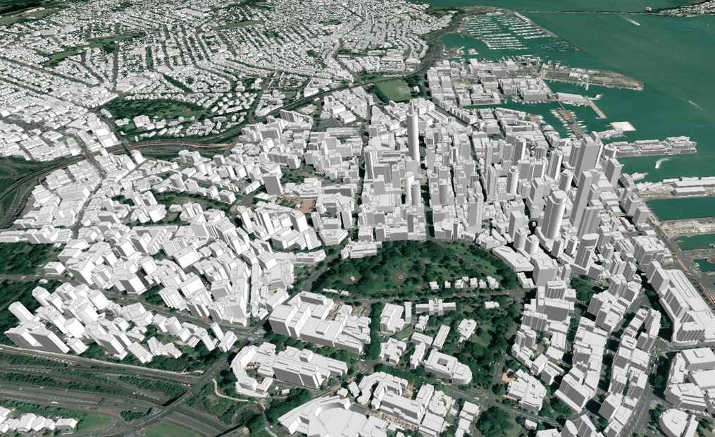 3D city model AUCKLAND, NEW ZEALAND